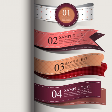 Show colorful leather promotional products design, vector illustration のイラスト素材