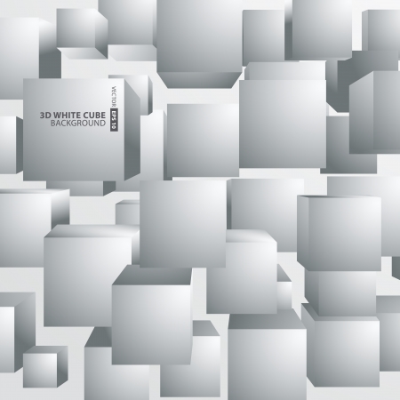 Abstract background with 3d cubes and squares のイラスト素材