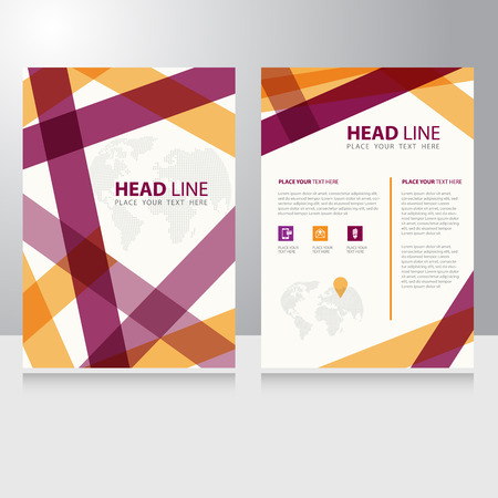 Abstract Business internet online communication Brochure Flyer design vector templateのイラスト素材