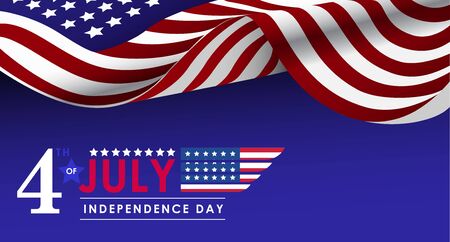 4th of july independence dayのイラスト素材