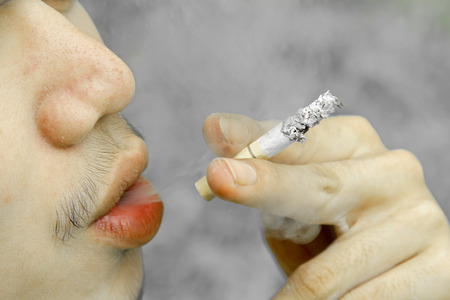 Cigarette smoking.の写真素材