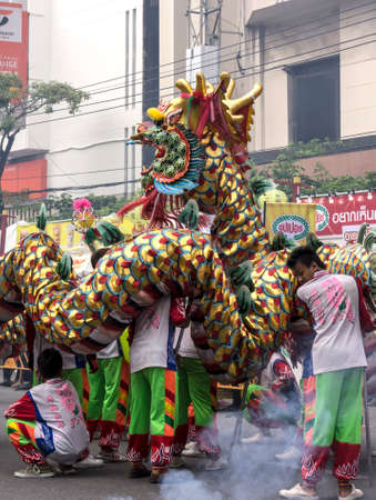 BANGKOK,THAILAND- OCTOBER 5, 2013   The opening ceremony of the Annual Vegetarian Festival which will be held from October 5-13, 2013 のeditorial素材