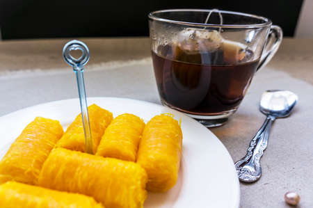 Famous black Indian tea from Leh, Ladakh, North India  の写真素材