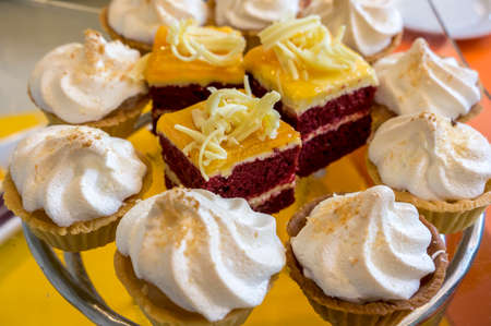 Cakes and cream pies for party 