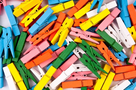 The many of color wooden pin  background