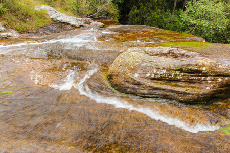 Steam in Phu Kradueng National Park, Loei, Thailandの写真素材