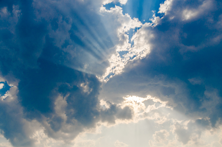 Blue sky background.の写真素材