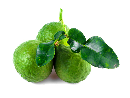 bergamot isolated on white backgroung.の写真素材