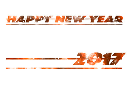 2017 Happy New Year background with gold star glitter