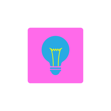 Bulb flat icon illustration vector.のイラスト素材