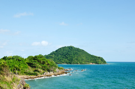 Top view of Peaceful island in Thailand