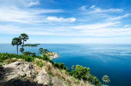 Amazing view of Laem Phromthep view point, Phuket,Thailandの写真素材