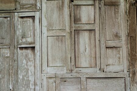 Pattern of old wooden wall, grunge backgoundの写真素材