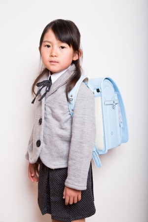 Young Student is ready to go to schoolの写真素材