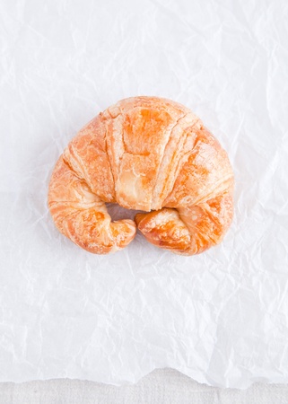 croisant on white backgroundの写真素材