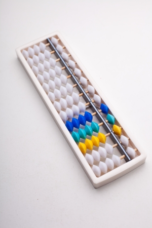 Image of Abarcus on white background, idea for caculate number の写真素材