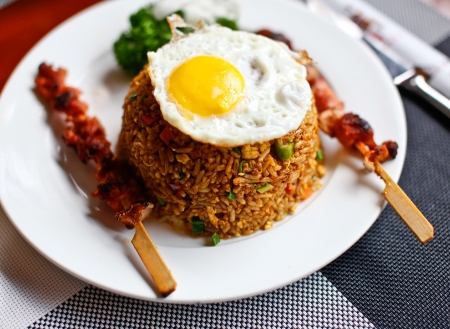 nasi goreng   Indonesian style fried riceの写真素材