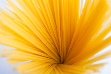 image of spaghetti on white backgroundの写真素材
