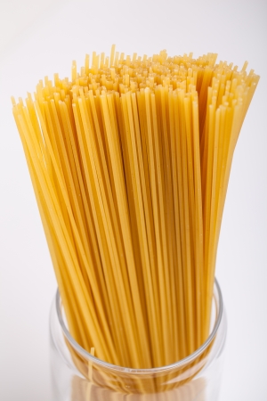 image of spaghetti on white backgroundの写真素材