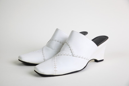 women fashion shoe  on white backgroundの写真素材