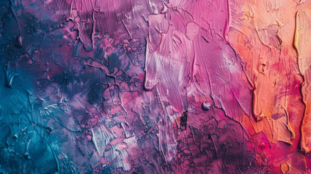 Vibrant abstract textured background featuring shades of pink, blue, and orange, perfect for artistic projects, wallpapers, and creative designs.の素材