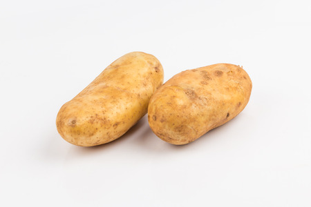 potato on white background close upの写真素材