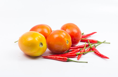 tomatoes, peppers, chilliの写真素材