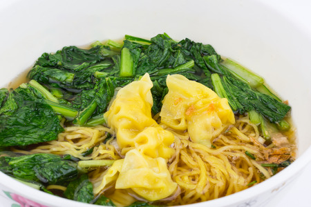 Asian wonton soupの写真素材