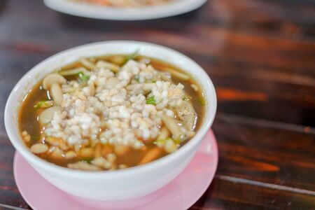 Sweet Vegetable Soup with Ant Eggsの写真素材