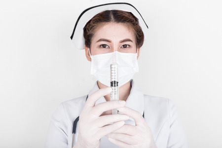 A young attractive asian nurse, model is a asian femaleの写真素材