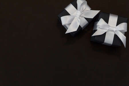 Mock-up online sales day with black paper backgroundの写真素材