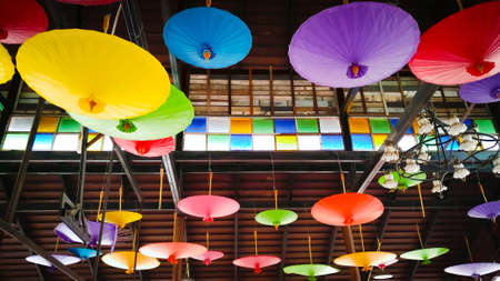 Color Full of the umbrellaの写真素材