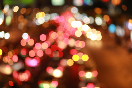Traffic jam lights backgroundの写真素材
