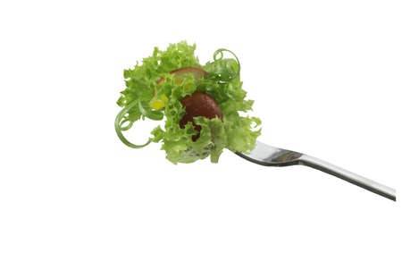 salad forkの写真素材