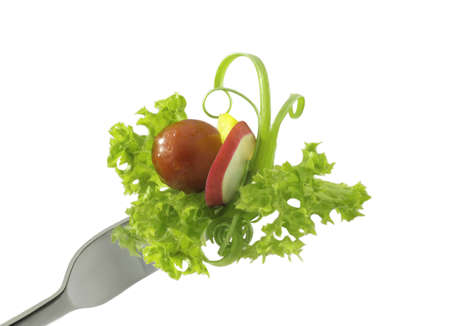 salad forkの写真素材