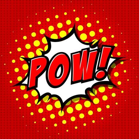 Pow  - Comic Speech Bubble, Cartoonのイラスト素材