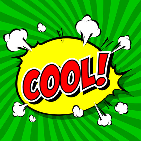 Cool  Comic Speech Bubble, Cartoon  のイラスト素材