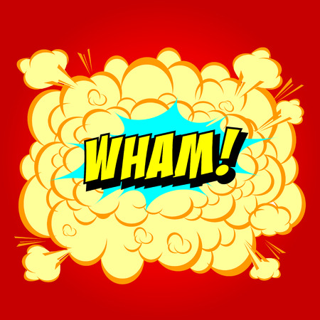 Wham  - Comic Speech Bubble, Cartoon のイラスト素材