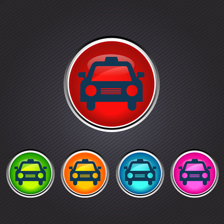 Taxi Icon のイラスト素材
