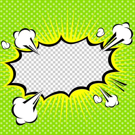 Comic Speech Bubble, Cartoonのイラスト素材