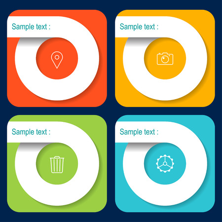 infographics options banner.のイラスト素材