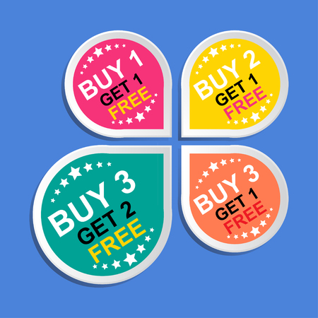 Sticker or Label For Marketing Campaign.のイラスト素材