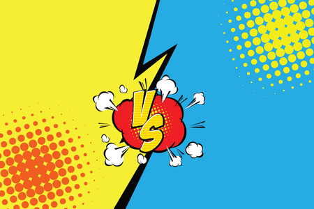 Fight backgrounds comics style design. Vector illustration.のイラスト素材