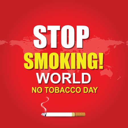 Stop Smoking. World No Tobacco Dayのイラスト素材