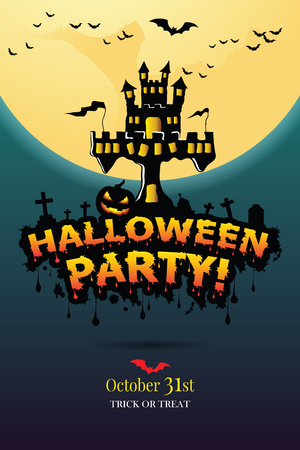 Halloween Invitation. Vectorのイラスト素材