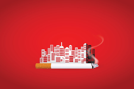 Stop Smoking. World No Tobacco Day. illustration Vector Eps 10.のイラスト素材