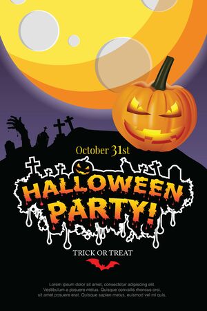 Halloween Invitation. Vectorのイラスト素材