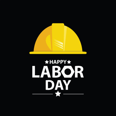 Happy Labor Day banner. Design template. Vector illustrationのイラスト素材