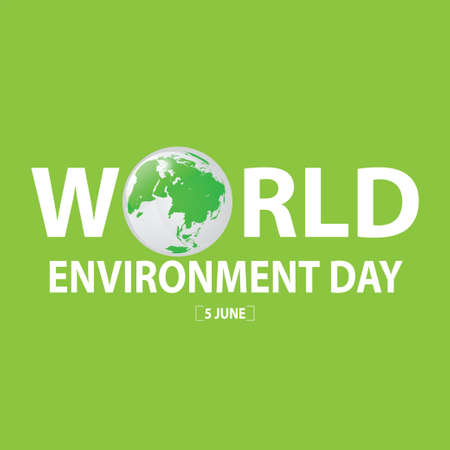 Vector illustration of a World Environment Day.のイラスト素材