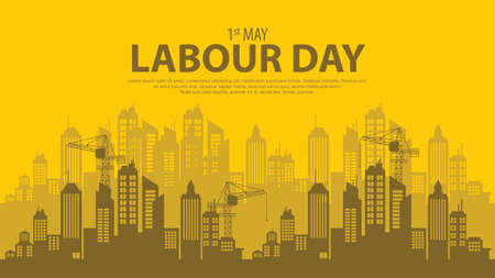 Labor Day banner. Design template. Vector illustrationのイラスト素材